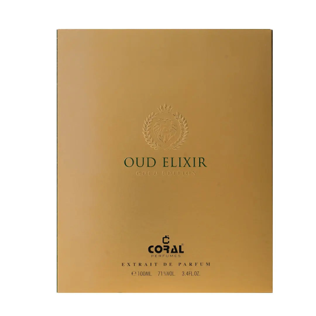 Coral Oud Elixir Gold Edition For Unisex Extrait De Parfum 100ml